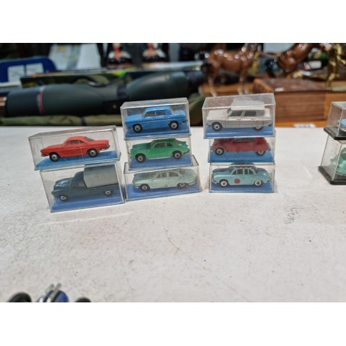 69 - Large quantity of rare collectable vehicles of various brands inc 15x cased Norev vehicles, 12x coll... 