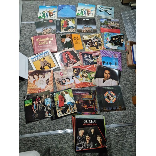 73 - Box containing a quantity of LP records inc a selection of ABBA, Queen, Niel Diamond, Everly Brother... 