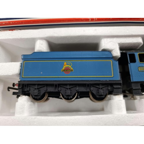 78 - Boxed Lima 205104 00 gauge King Charles II locomotive and tender in rare experimental blue livery wi... 