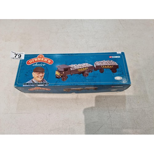 79 - Boxed Cori CC20001 Dibnah's choice limited edition Sentinel dropside wagon trailer and load of Tarma... 