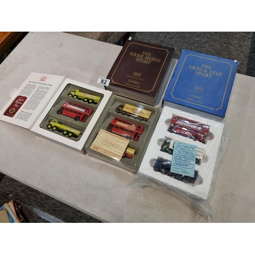 82 - Model railways 00 gauge 1/76 scale, three EFE limited edition die-cast model sets, each set contains... 