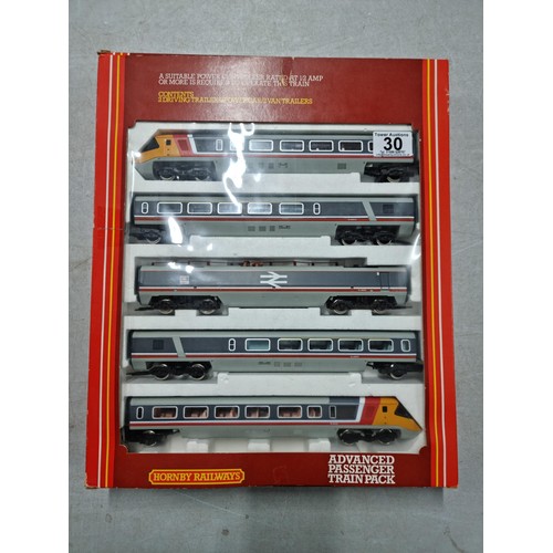 92 - Hornby R794 rare APT ( advanced passenger train) five car set, boxed with original instructions, run... 