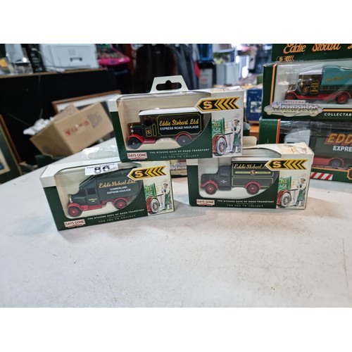 86 - 11x boxed Eddie Stobart die cast models all new in boxes, inc 6x Days gone models, 4x Motoring Memor... 