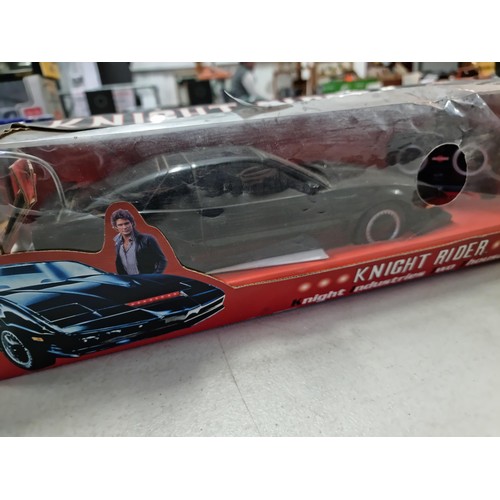 99 - Boxed Knight Rider KITT Radio controlled car by Hitari, in box in good order complete with scanner s... 