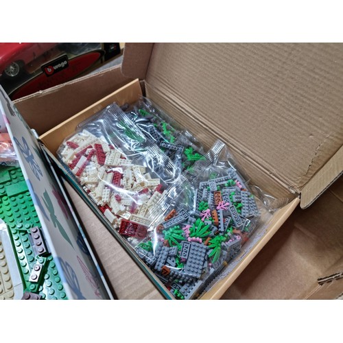 91 - Box containing a very large quantity of assorted Lego in various bags inc classical gardens of Suzho... 