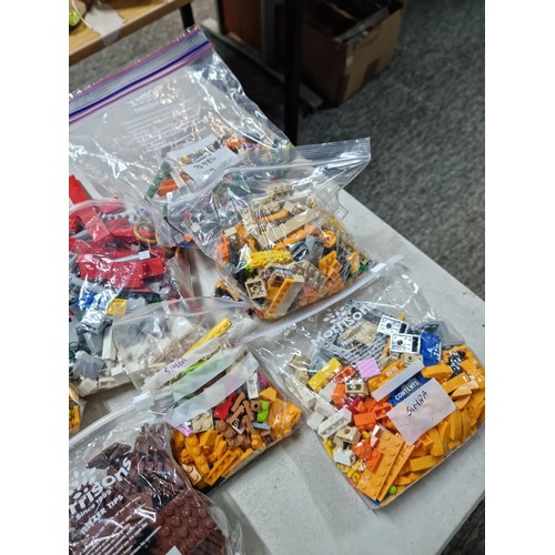 91 - Box containing a very large quantity of assorted Lego in various bags inc classical gardens of Suzho... 