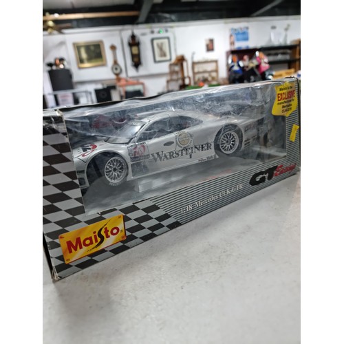 101 - Collection of 3x diecast boxed cars inc Sun Star metal Aston Martin DB5 1/18 scale, a Maisto Mercede... 