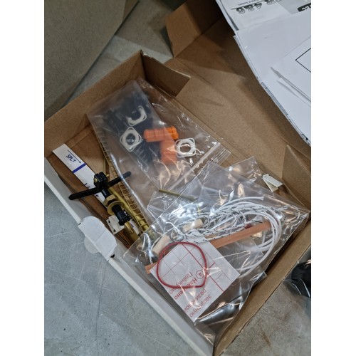 110 - Boxed Neptune model tug boat partially complete, with a quantity of parts and a controller, cannot g... 