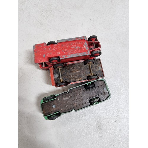 64 - Quantity of Dinky vehicles, inc 3x boxed Dinky cars inc a pink Cadillac, Nash Rambler, Royal Mail Va... 