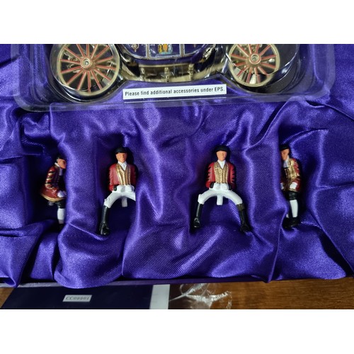 11 - Boxed Corgi Queen Elizabeth Golden Jubilee 1952 - 2002 boxed State Landau Royal carriage with 4x hor... 