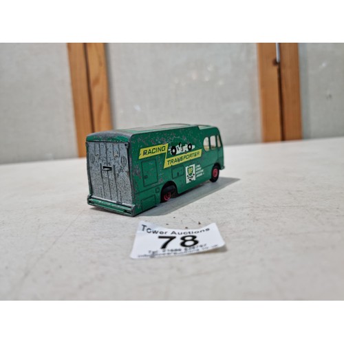 78 - A rare Matchbox king size racing car transporter, number K-5 with BP advertising, comes complete wit... 