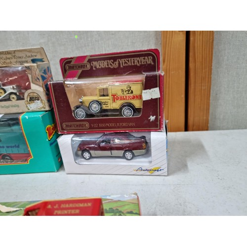 102 - A collection of 12x diecast model vehicles, 8 which are boxed, to include a Corgi Mournflake oats tr... 