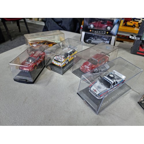 110 - Collection of 14x boxed diecast racing cars by various makers inc Pauls Model Art, Mini Champs, Sele... 