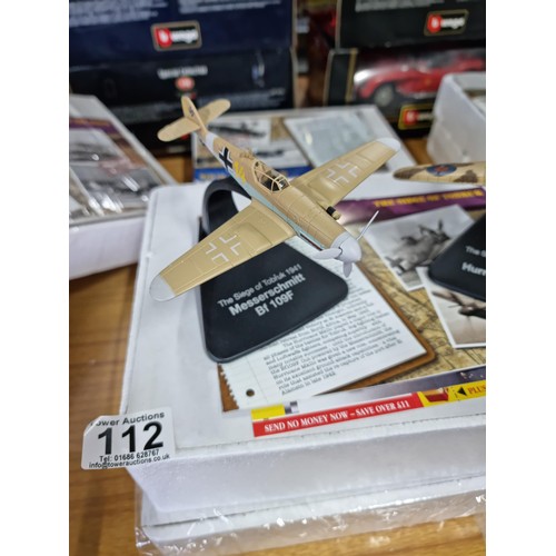 112 - A collection of 4x as new Atlas editions boxed diecast model aeroplanes from the WWII period, 2 diec... 