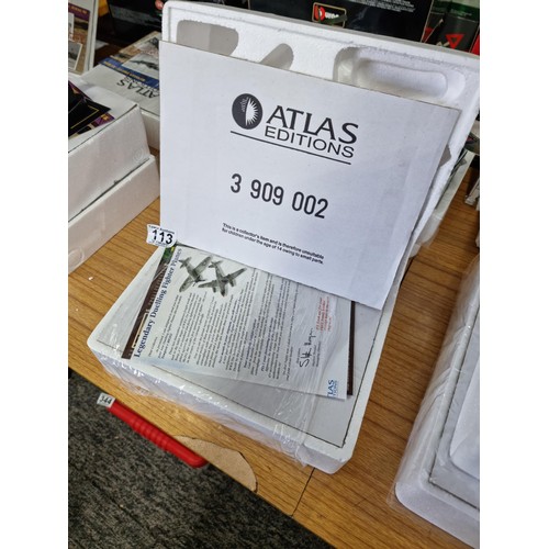 113 - A collection of 4x as new Atlas editions boxed diecast model aeroplanes from the WWII period, 2 diec... 