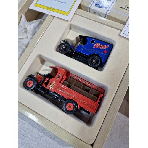 119 - 3x boxed as new Corgi diecast vehicle sets model numbers 97751, 97090 and 97752. All are brewery rel... 