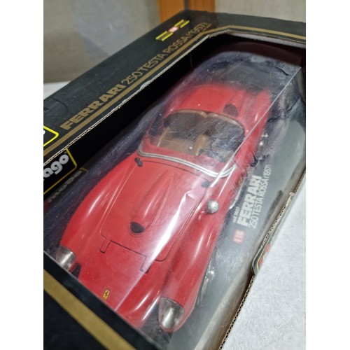 66 - A collection of 4x as new boxed Burago large scale diecast model cars, 3 are 1:18 1 is 1:24 scale, i... 