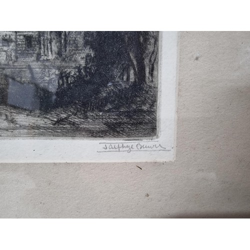 41 - 2x black and white engravings depicting Kings College Chapel Cambridge. Hand signed by K.Vernon and ... 