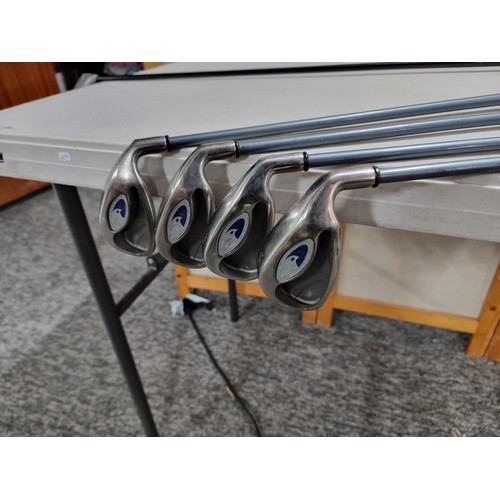 60 - A collection of Callaway gold irons and driver to include a 3, 6, 8 and 9 irons and a Calloway Big B... 