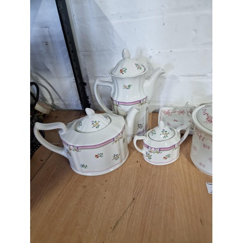 57 - A collection of Laura Ashley ceramics including 6 Alice design ceramics and 3 Ribbons design, the Al... 