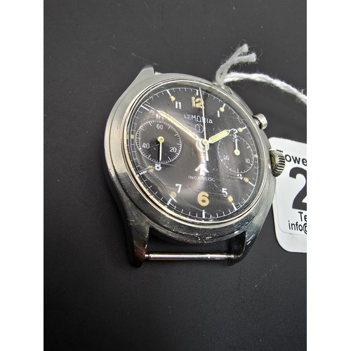 271 - Very rare good military watch by Lemania, Incabloc series 3, 6BB, 1967 with British military marks t... 