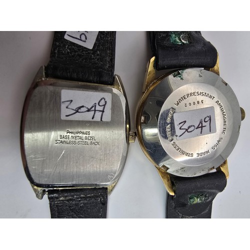 268 - A quantity of 3 gents wrist watches to include an automatic 17 jewel watch by Excalibur, a diesel wr... 