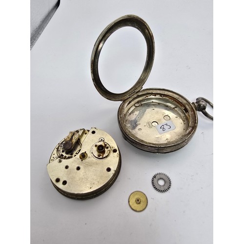 269 - 3x pocket watches for spare or repair to include 2 heavy gold plated watches marked inside the guara... 