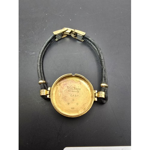 270 - A hallmarked 9ct yellow gold vintage wrist watch for spares or repair, the watch features a 9ct gold... 