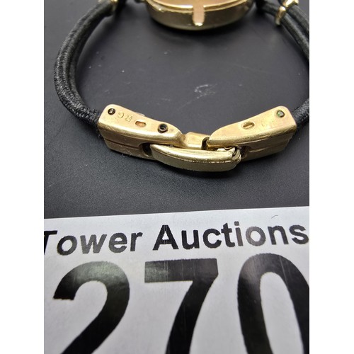 270 - A hallmarked 9ct yellow gold vintage wrist watch for spares or repair, the watch features a 9ct gold... 