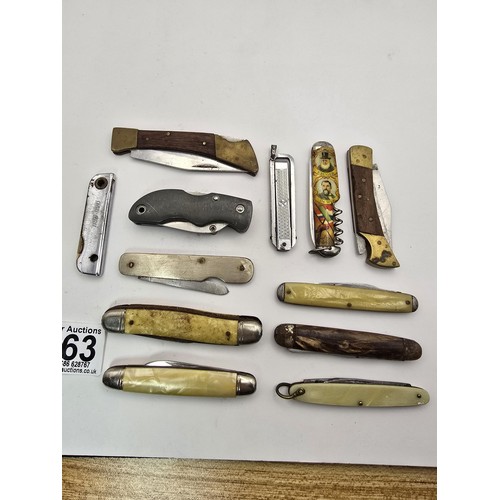 263 - A collection of 12x vintage penknives all which are in good clean condition includes 2 good quality ... 