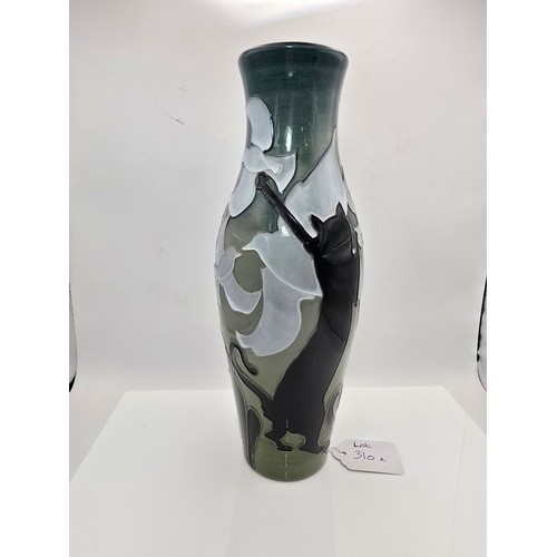 310A - Stunning Moorcroft vase titled 'High Jump' designed by Kerry Goodwin and dated to 2014 featuring an ... 