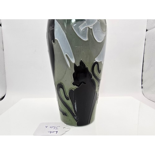 310A - Stunning Moorcroft vase titled 'High Jump' designed by Kerry Goodwin and dated to 2014 featuring an ... 