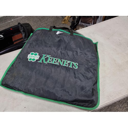 38 - A cased Keenets large keep net in overall good condition.