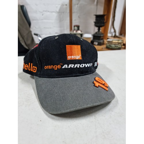 47 - An unworn as new 2001 Jus Verstappen The Orange Arrows Formula 1 team collectable baseball cap. in g... 