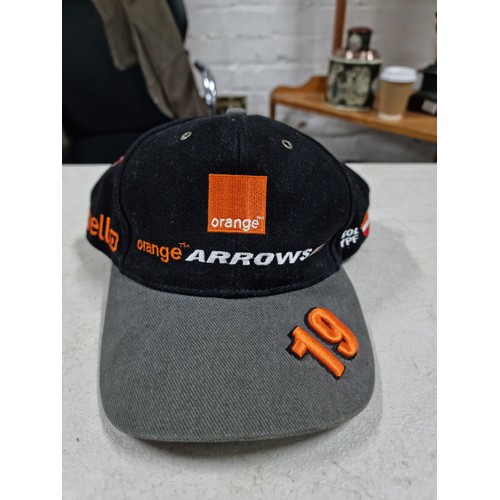 47 - An unworn as new 2001 Jus Verstappen The Orange Arrows Formula 1 team collectable baseball cap. in g... 