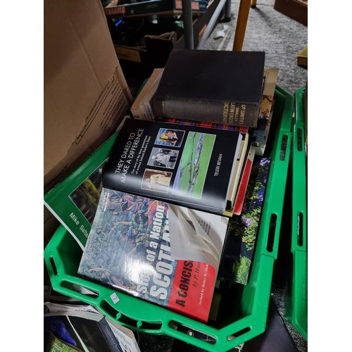 48 - A very large quantity of books and magazines in 3 boxes, subjects include tractors, fiction and non ... 