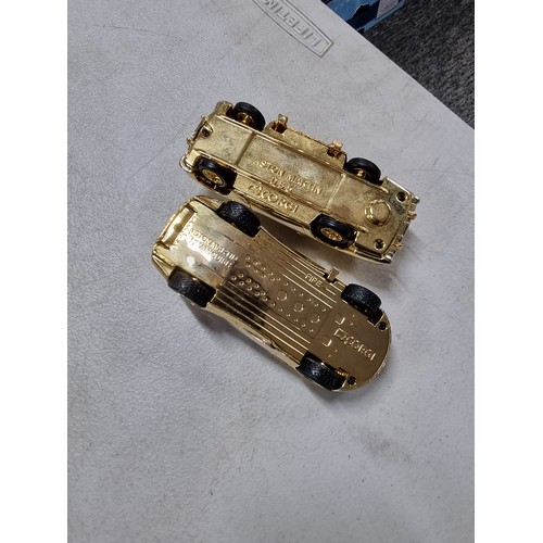 59 - 3x good quality diecast vehicle sets to include a Corgi 007 40th anniversary, 24ct gold plated 2 car... 