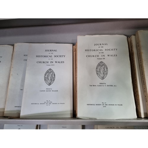 16 - A large collection of historical society of the Church in Wales books dating from 1965-1974 along wi... 