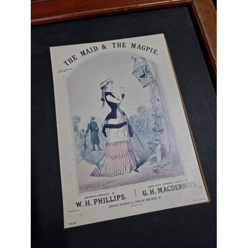 19 - A collection of 8 framed and glazed prints depicting run of the century advertising for music halls,... 