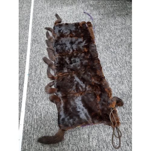 24 - Collection of 1960's vintage furs inc a Bear fur shawl with fastening clip, a 1960's brown Mink full... 