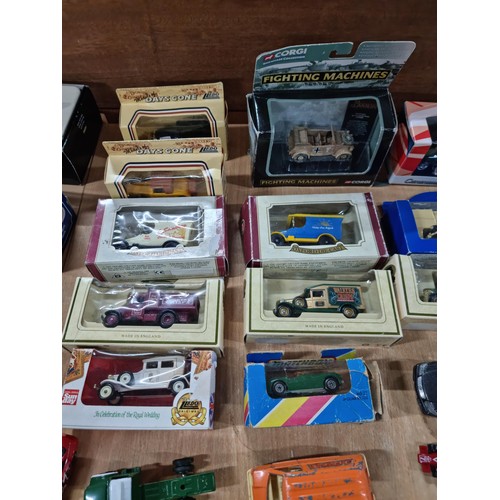 48 - Large quantity of diecast vehicles including a collection of 12x boxed vehicles inc Days Gone, Corgi... 