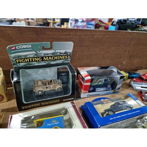 48 - Large quantity of diecast vehicles including a collection of 12x boxed vehicles inc Days Gone, Corgi... 