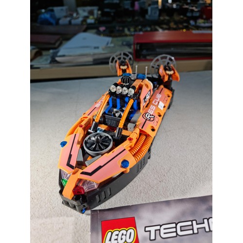 68A - Good quality Lego Technic 42120 rescue hovercraft fully built complete with instruction manual