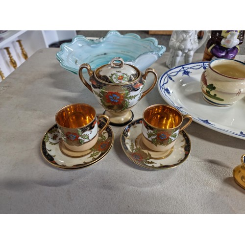 1 - Large collection of collectable china inc John Campbell jug with a happy face, 2x toby jugs, a part ... 