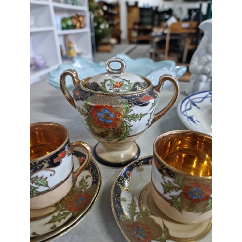 1 - Large collection of collectable china inc John Campbell jug with a happy face, 2x toby jugs, a part ... 