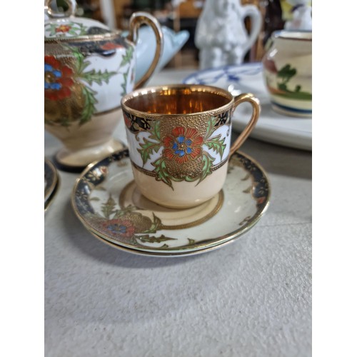 1 - Large collection of collectable china inc John Campbell jug with a happy face, 2x toby jugs, a part ... 