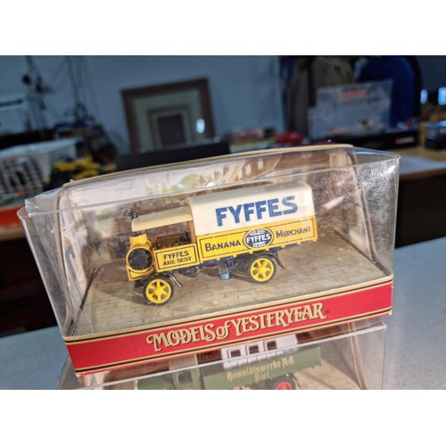 84 - 4x boxed models of yesteryear diecast vehicles inc Bugatti Royale, Yorkshire Steam Wagon, Mac truck ... 