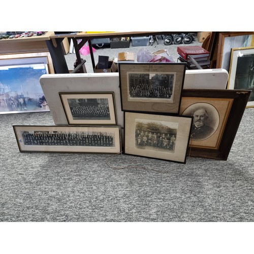 101 - Collection of 6x vintage framed and glazed photos inc Westcliff High School for Boys 1963-64 along w... 