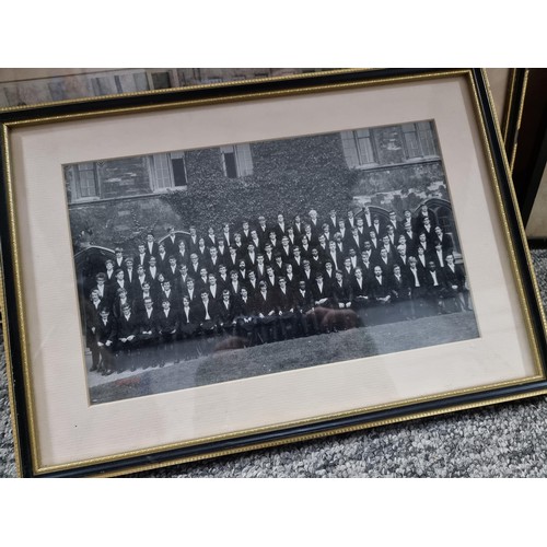 101 - Collection of 6x vintage framed and glazed photos inc Westcliff High School for Boys 1963-64 along w... 