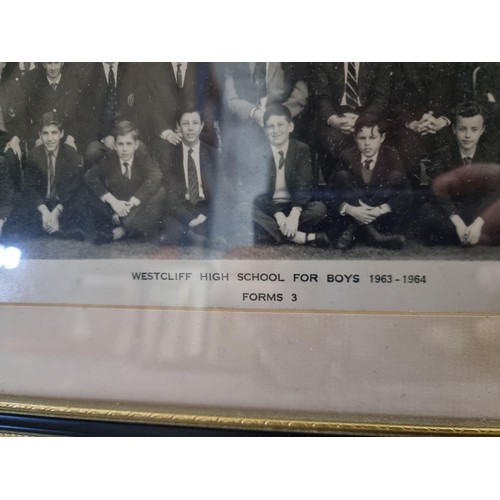 101 - Collection of 6x vintage framed and glazed photos inc Westcliff High School for Boys 1963-64 along w... 